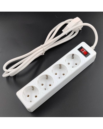 SP4W-530 GARDA. Сетевой фильтр 4 розетки,3м, белый. 5bites в Красноярске