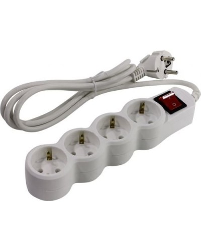 SP4W-130. Сетевой фильтр 4 розетки, 3м, белый. 5bites в Красноярске