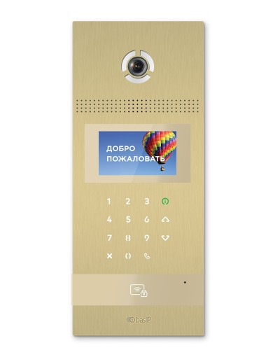 AA-12FB GOLD. Вызывная панель подъездного IP-домофона. BAS-IP в Красноярске