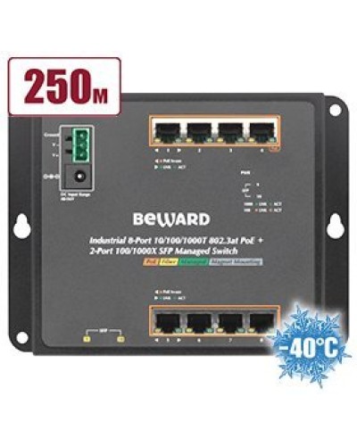 STWP-0802HP. Коммутатор 8-портовый. Beward в Красноярске