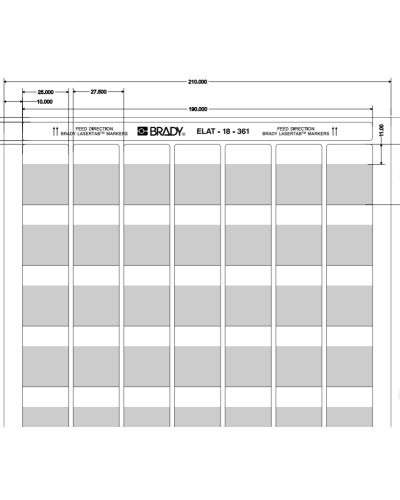 ELAT-18-361-2.5 (уп. 2500 шт.): Этикетка в Красноярске