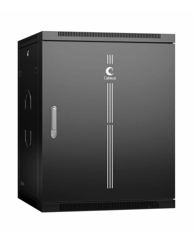 SH-05F-15U60/60m-R-BK (10746c). Шкаф телекоммуникационный 19 настенный 15U. CABEUS в Красноярске