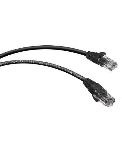 PC-UTP-RJ45-Cat.5e-2m-BK (7681c), чёрный. Патч-корд медный. CABEUS в Красноярске