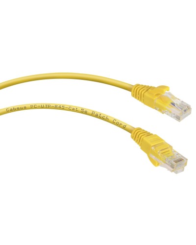 PC-UTP-RJ45-Cat.5e-2m-YL (7678c), желтый. Патч-корд медный. CABEUS в Красноярске