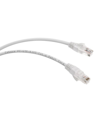PC-UTP-RJ45-Cat.6-0.5m-WH (8669c), белый. Патч-корд медный. CABEUS в Красноярске