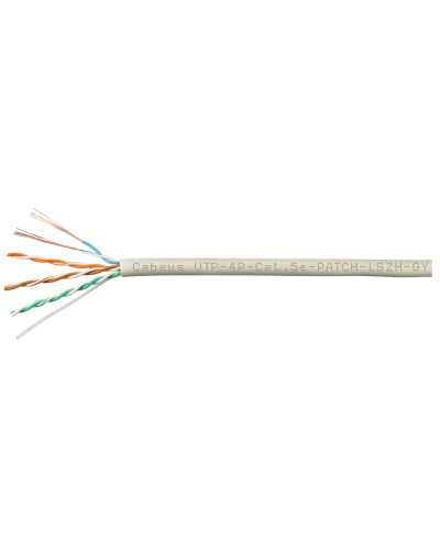 UTP-4P-Cat.5e-SOLID-GY-LIGHT-100 (9995c-5). Кабель «витая пара» (LAN) для структурированных систем связи. CABEUS в Красноярске