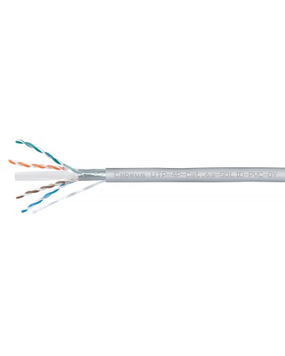 UTP-4P-Cat.6a-SOLID-PVC-GY (11373c). Кабель «витая пара» (LAN) для структурированных систем связи. CABEUS в Красноярске
