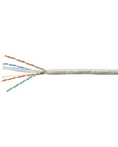 UTP-4P-Cat.6-SOLID-GY (7178c). Кабель «витая пара» (LAN) для структурированных систем связи. CABEUS в Красноярске