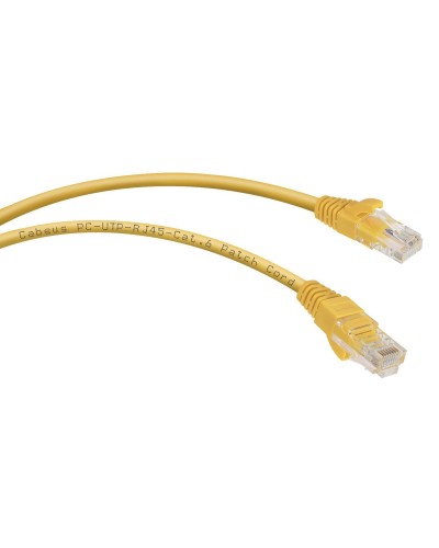 PC-UTP-RJ45-Cat.6-1m-YL (8705c), желтый. Патч-корд медный. CABEUS в Красноярске