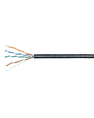 UTP-4P-Cat.5e-SOLID-OUT-LSZH-UV (7172c). Кабель «витая пара» (LAN) для структурированных систем связи. CABEUS в Красноярске