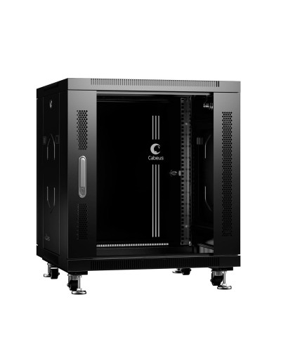 SH-05C-12U60/80-BK (8570c). Шкаф телекоммуникационный 19 напольный 12U. CABEUS в Красноярске