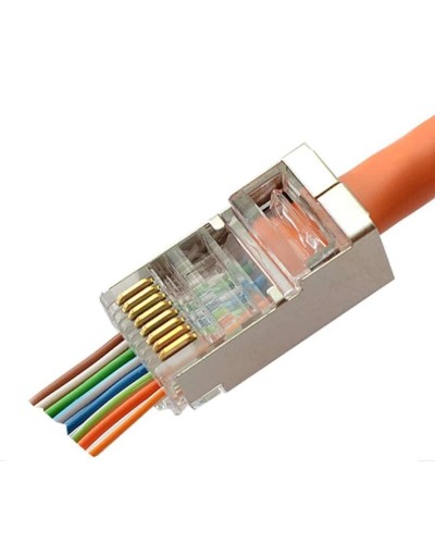 8P8C-SH-C6-FC (100 шт) (10797c). Разъем RJ-45. CABEUS в Красноярске
