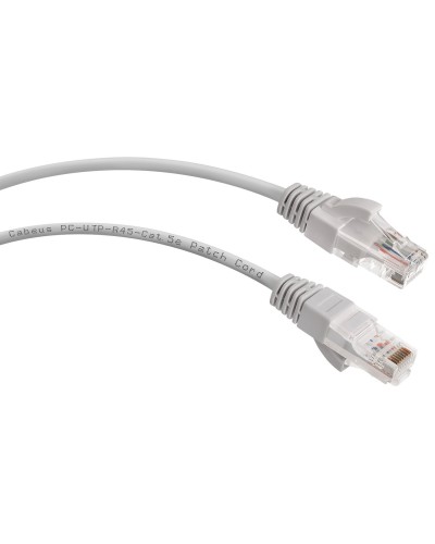 PC-UTP-RJ45-Cat.5e-0.3m-LSZH (8861c), серый. Патч-корд медный. CABEUS в Красноярске