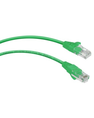 PC-UTP-RJ45-Cat.5e-0.3m-GN (7659c), зелёный. Патч-корд медный. CABEUS в Красноярске
