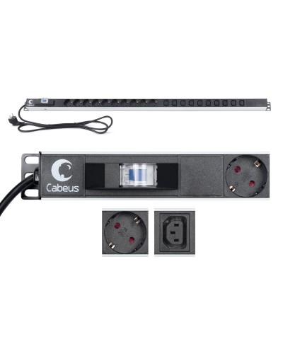 PDU-16-10S-10C13-B (9552c). Блок розеток. CABEUS в Красноярске