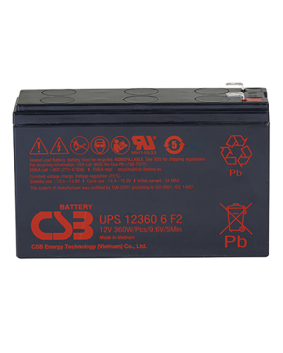 CSB UPS 123606. Аккумулятор герметичный свинцово-кислотный. CSB в Красноярске
