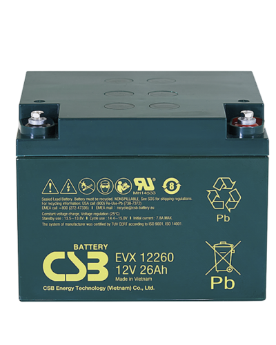 CSB EVX 12260. Аккумулятор герметичный свинцово-кислотный. CSB в Красноярске
