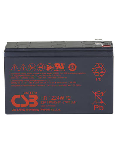 CSB HR 1224W F2 F1. Аккумулятор герметичный свинцово-кислотный. CSB в Красноярске
