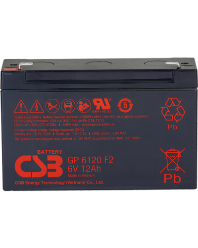 CSB GP 6120. Аккумулятор герметичный свинцово-кислотный. CSB в Красноярске