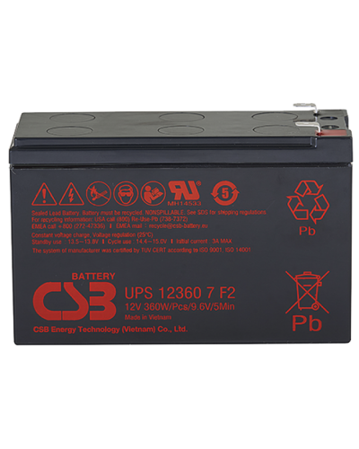 CSB UPS 123607. Аккумулятор герметичный свинцово-кислотный. CSB в Красноярске