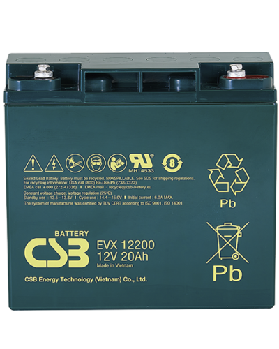 CSB EVX 12200. Аккумулятор герметичный свинцово-кислотный. CSB в Красноярске