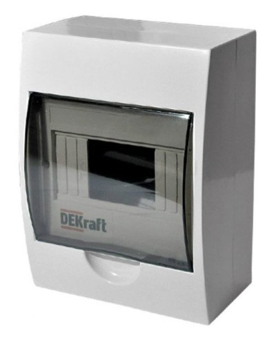 ЩРН-П-8 IP41 настенный (31010DEK). Щиток модульный с прозрачной дверцей. DEKraft в Красноярске