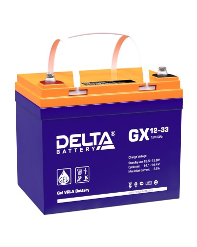 Delta GX 12-33. Аккумулятор герметичный свинцово-кислотный. Delta в Красноярске