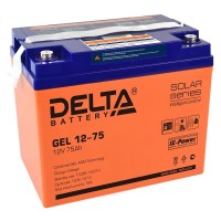 Delta GEL 12-75. Аккумулятор герметичный свинцово-кислотный. Delta