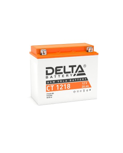 Delta CT 1218. Аккумулятор герметичный свинцово-кислотный стартерный. Delta в Красноярске