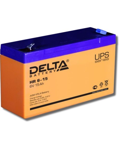 Delta HR 6-15. Аккумулятор герметичный свинцово-кислотный. Delta в Красноярске