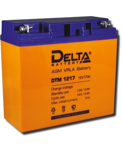 Delta DTM 1217. Аккумулятор герметичный свинцово-кислотный. Delta в Красноярске