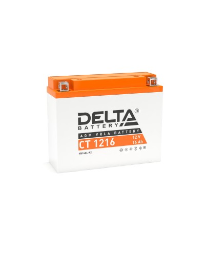 Delta CT 1216. Аккумулятор герметичный свинцово-кислотный стартерный. Delta в Красноярске