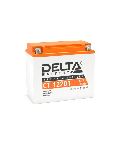Delta CT 12201. Аккумулятор герметичный свинцово-кислотный стартерный. Delta в Красноярске