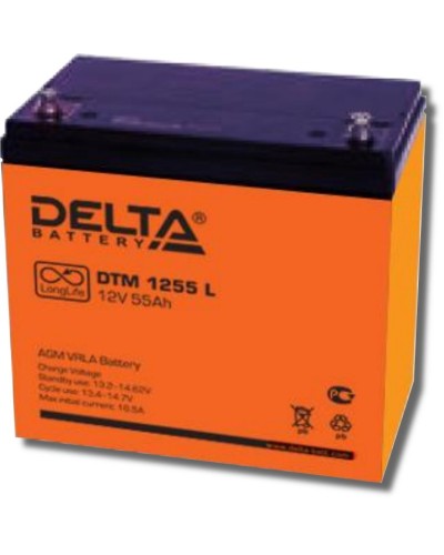Delta DTM 1255 L. Аккумулятор герметичный свинцово-кислотный. Delta в Красноярске