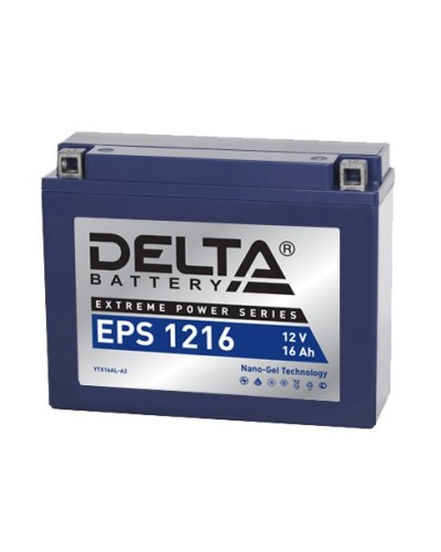 Delta EPS 1216. Аккумулятор герметичный свинцово-кислотный стартерный. Delta в Красноярске