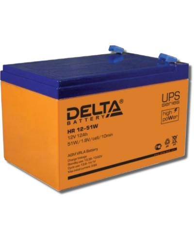 Delta HR 12-51 W. Аккумулятор герметичный свинцово-кислотный. Delta в Красноярске