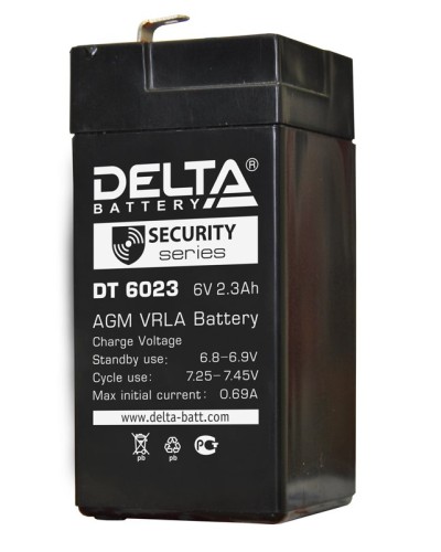 Delta DT 6023 (75мм). Аккумулятор герметичный свинцово-кислотный. Delta в Красноярске