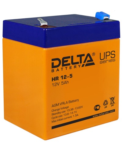 Delta HR 12-5. Аккумулятор герметичный свинцово-кислотный. Delta в Красноярске