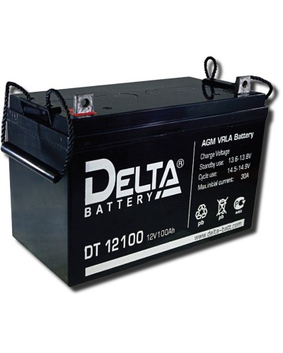 Delta DT 12100. Аккумулятор герметичный свинцово-кислотный. Delta в Красноярске