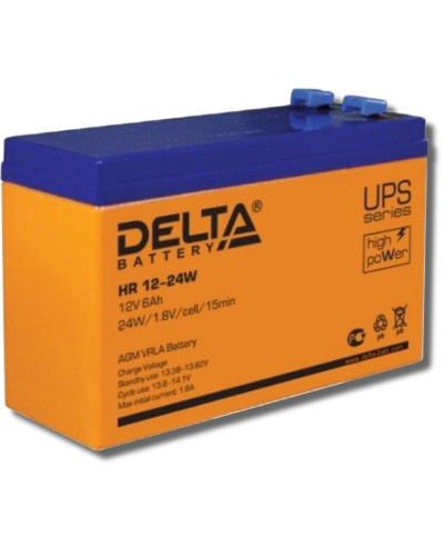 Delta HR 12-24 W. Аккумулятор герметичный свинцово-кислотный. Delta в Красноярске