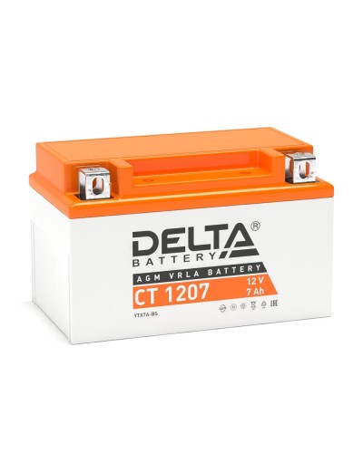 Delta CT 1207. Аккумулятор герметичный свинцово-кислотный стартерный. Delta в Красноярске