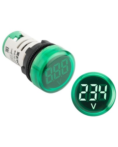 ED16-22VD (ed16-22vd-g). Индикатор значения напряжения зеленый. EKF в Красноярске