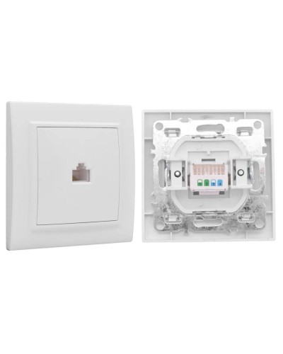 Минск Розетка RJ-45 1-местная СП (ERK01-035-10). Розетка RJ-45 1-местная СП. EKF в Красноярске