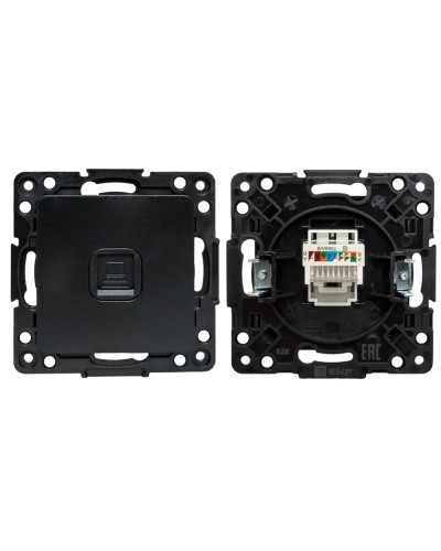 Стокгольм Механизм Розетки RJ-45 1-местной (EZK01-035-10). Механизм Розетки RJ-45 1-местной. EKF в Красноярске