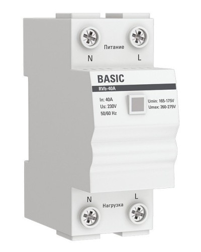 RVb-40A Basic (rvb-40a). Реле напряжения. EKF в Красноярске