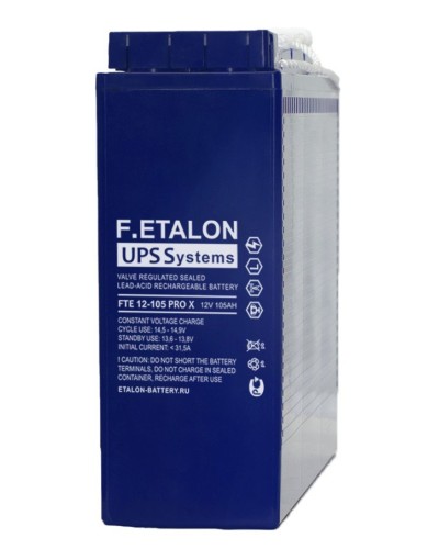 F.ETALON FTE 12-105 PRO X. Аккумулятор герметичный свинцово-кислотный. ETALON в Красноярске