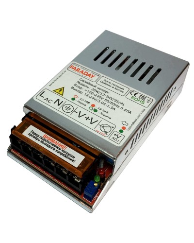 36W/12-24V/95AL. Импульсный блок питания. FARADAY в Красноярске