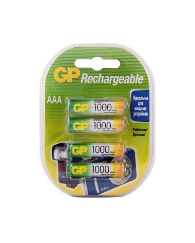 GP 100AAAHC AAA (GP 100AAAHC-2DECRC4), упак. 4 шт.. Перезаряжаемые аккумуляторы. GP Batteries в Красноярске