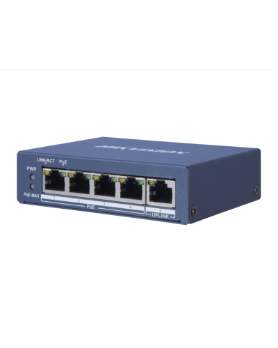 DS-3E0505P-E/M. Коммутатор с питанием POE. Hikvision в Красноярске