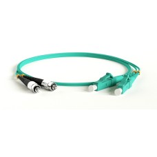 FC-D2-503-FC/PR-LC/PR-H-1M-LSZH-AQ. Патч-корд волоконно-оптический многомодовый. Hyperline